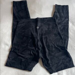 Lululemon Athletica Black Camo Leggings